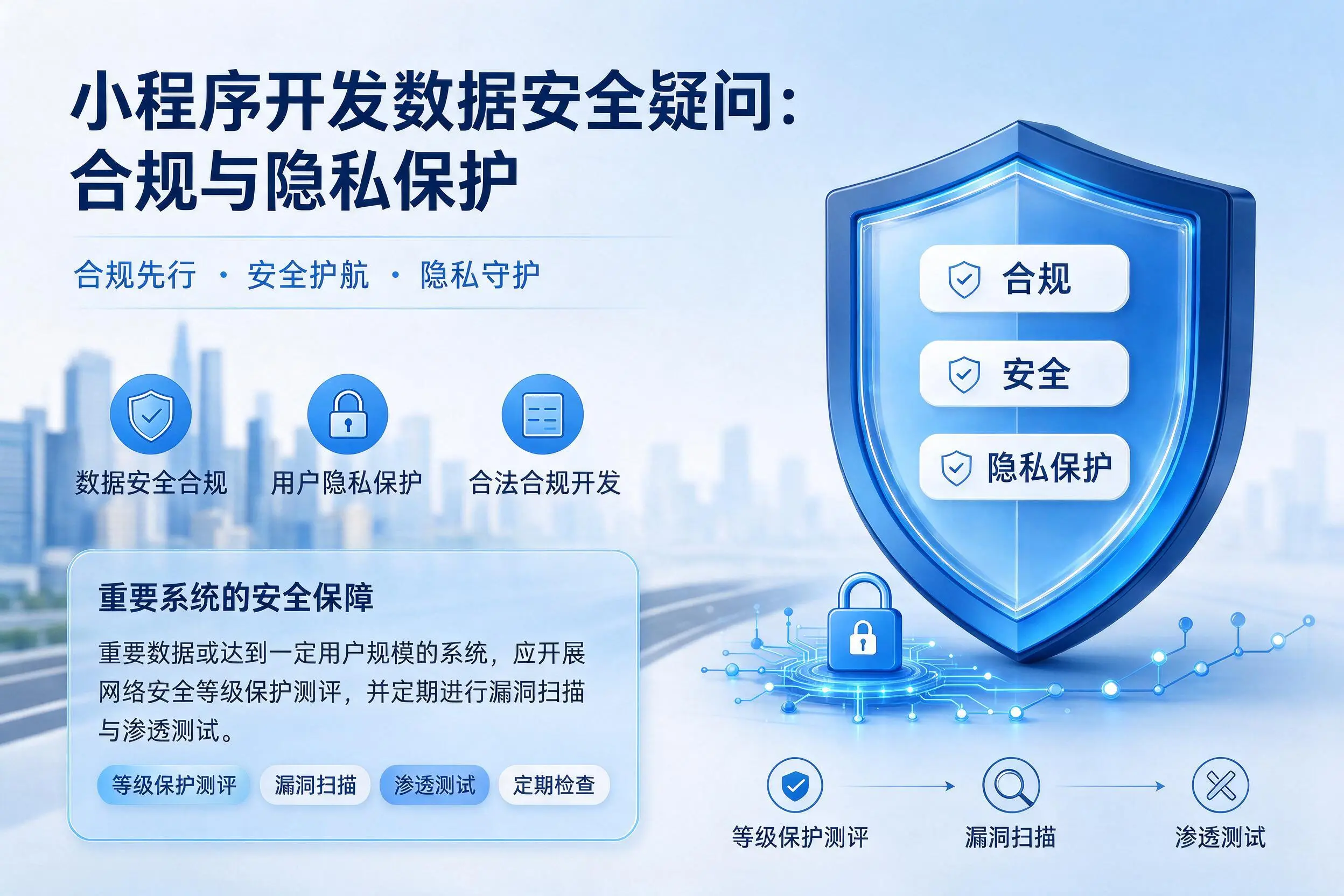 海西小程序开发数据安全疑问:合规与隐私保护