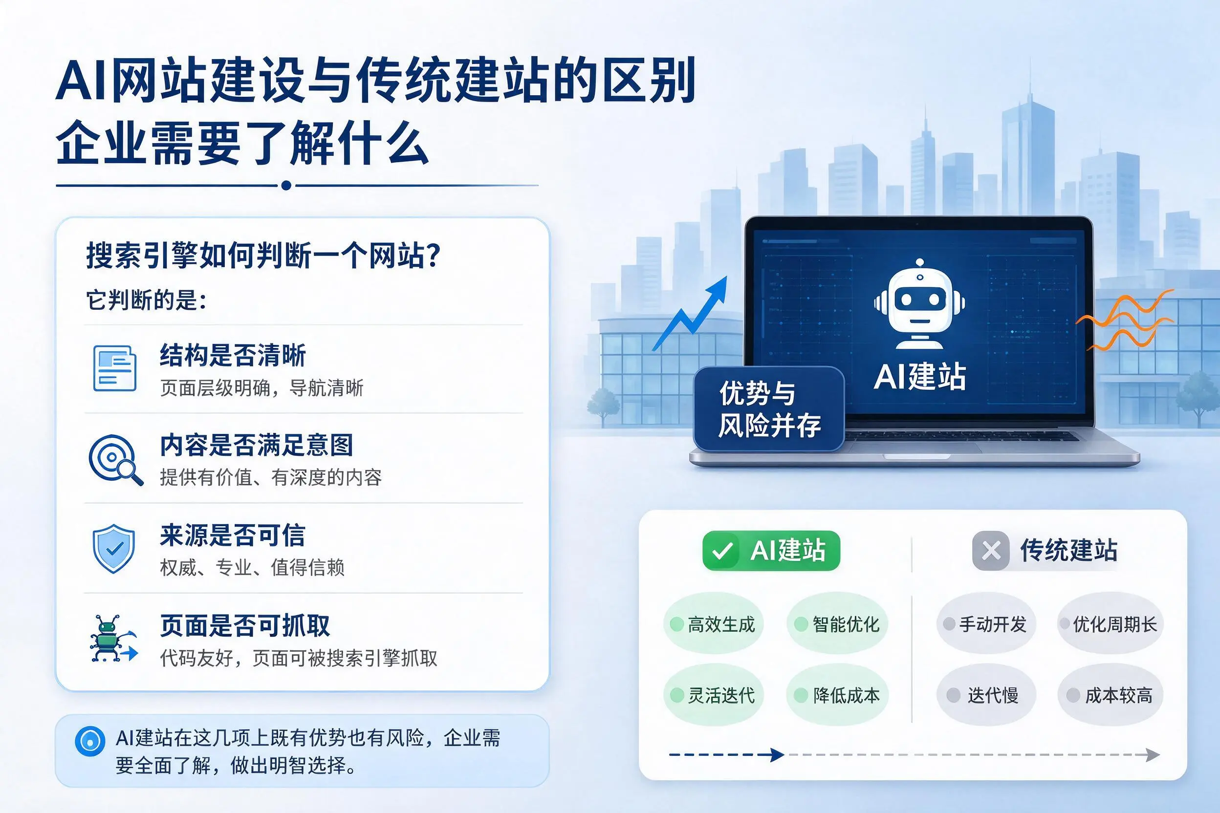 AI网站建设与传统建站的区别，海西企业需要了解什么