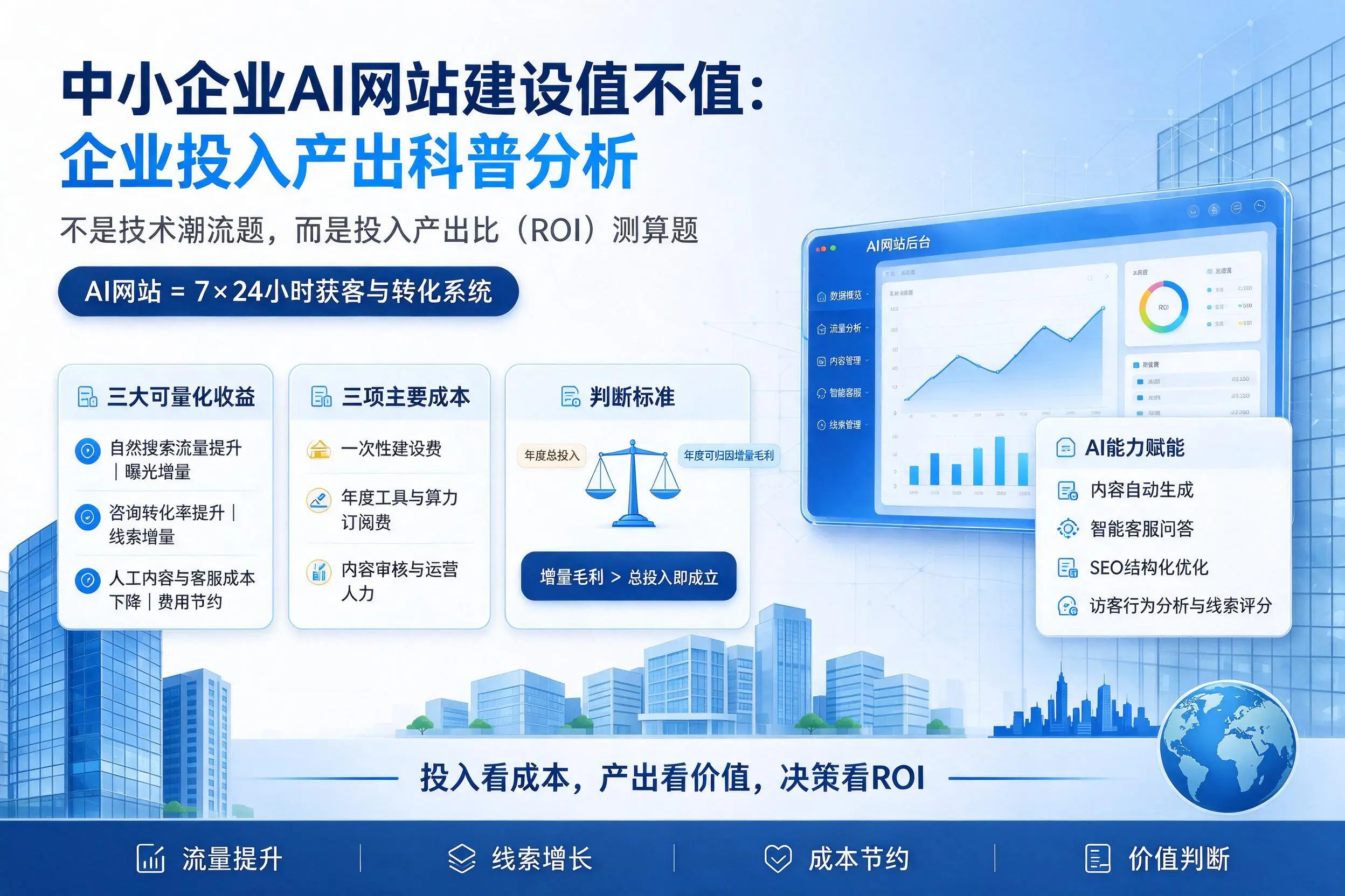 中小企业AI网站建设值不值:海西企业投入产出科普分析