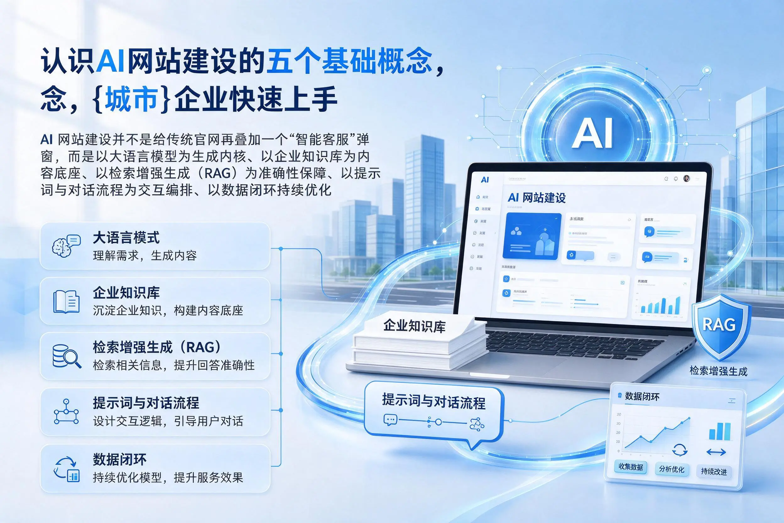 认识AI网站建设的五个基础概念，海西企业快速上手