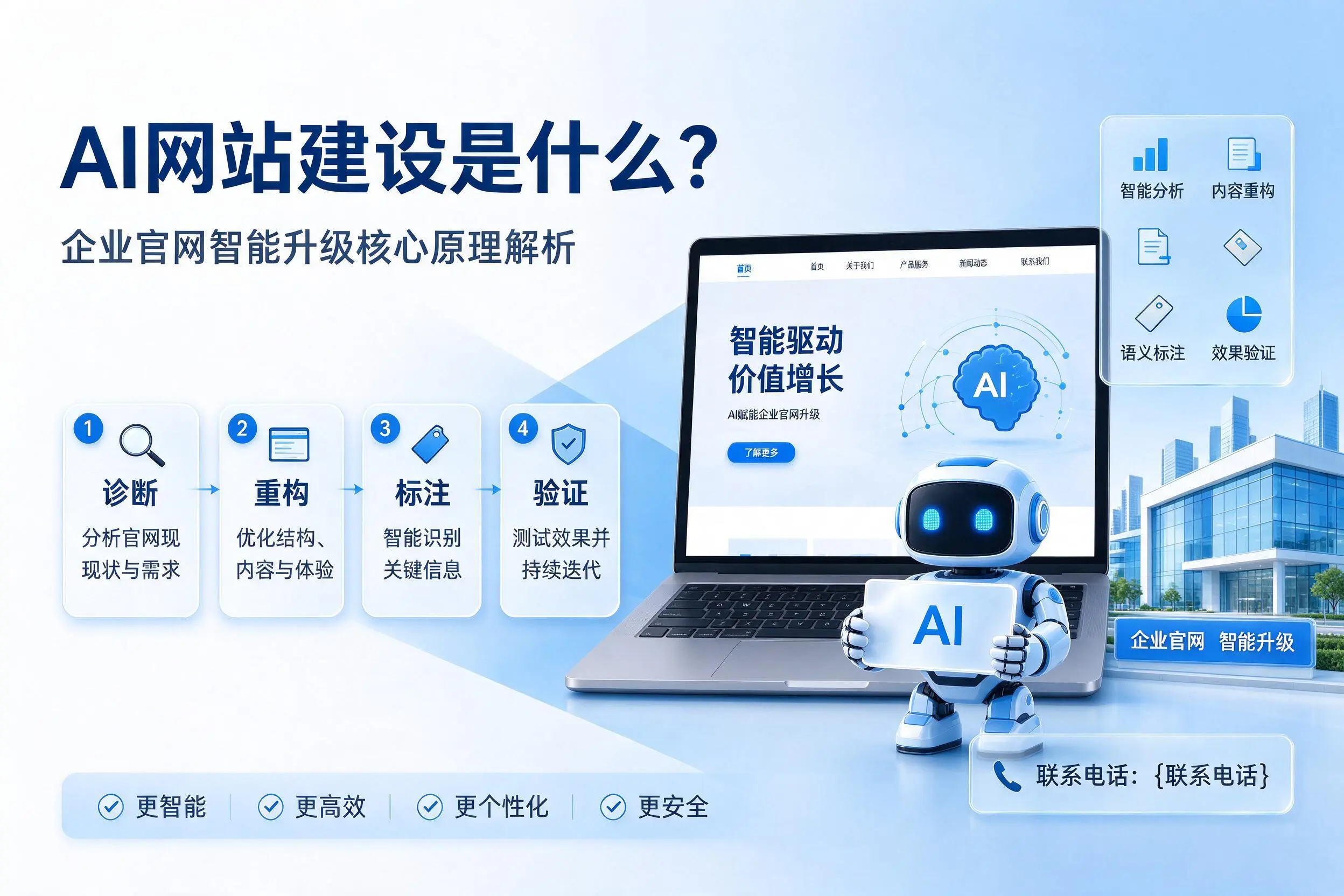 AI网站建设是什么?海西企业官网智能升级核心原理解析
