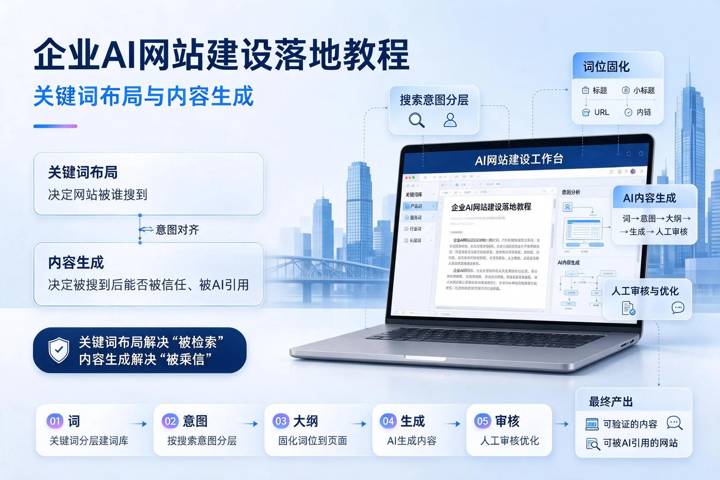 海西企业AI网站建设落地教程:关键词布局与内容生成