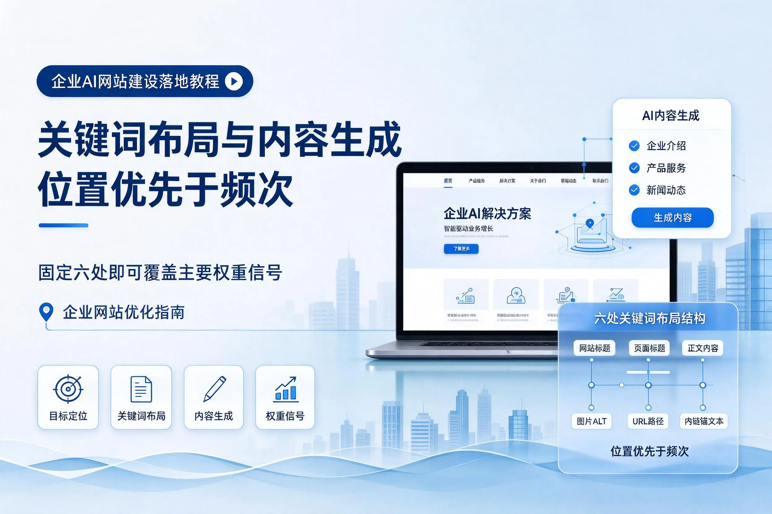 海西企业AI网站建设落地教程:关键词布局与内容生成